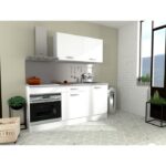 Cocina completa OSLO - L 180 cm - Blanco mate - Encimera incluida - Imagen 2