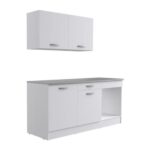 Cocina completa OSLO - L 180 cm - Blanco mate - Encimera incluida - Imagen 4